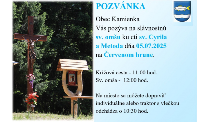 Pozvánka - sv. Cyril a Metod